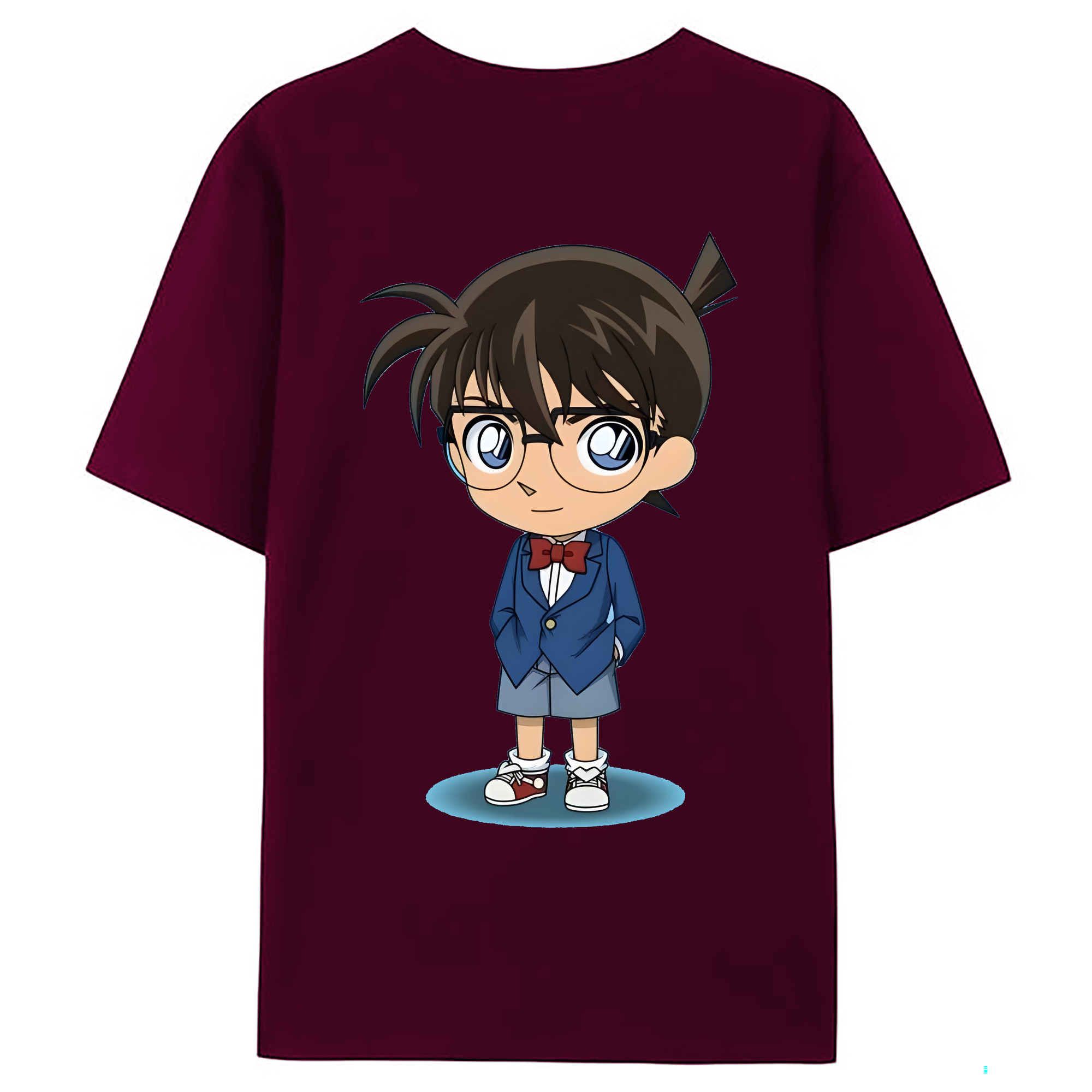 （画像用） 名探偵コナン 江戸川 コナン Detective Conan Conan Edogawa レディース半袖Tシャツ(バックプリント)